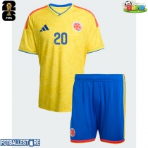 Colombia Juan Fernando Quintero #20 Hjemmedraktsett Barn VM 2026 Kortermet (+ Korte bukser)